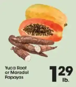 Price Rite Yuca Root or Maradol Papayas offer