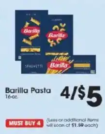 Price Rite Barilla Pasta offer