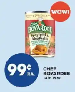 Price Rite Chef boyardee spaghetti & meatballs offer