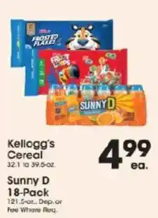 Price Rite Kellogg's Cereal offer