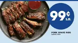 Price Rite Pork Spare Ribs offer