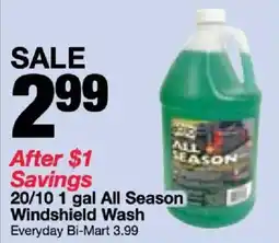 Bi-Mart 20/10 All Season Windshield Wash offer