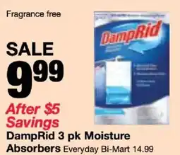 Bi-Mart DampRid moisture absorbers offer