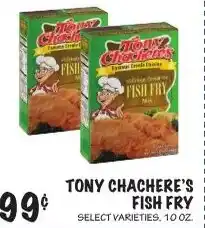 Foodarama Tony Chachere's fish fry offer