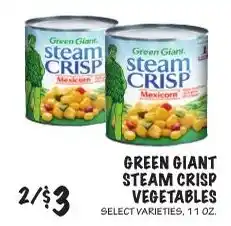 Foodarama Green Giant steam crisp vegetables offer