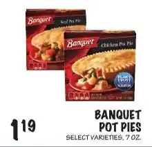 Foodarama Banquet pot pies offer
