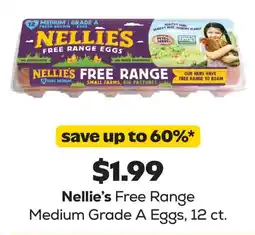 Grocery Outlet Nellie's Free Range Medium Grade A Eggs offer