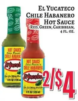 Trade Fair Supermarket El Yucateco chile habanero hot sauce offer