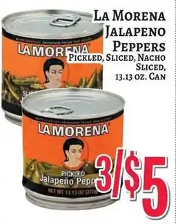 Trade Fair Supermarket La Morena jalapeno peppers offer