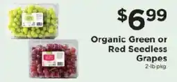 ShopRite Organic Green or Red Seedless Grapes offer