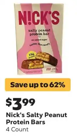 Grocery Outlet Nick's Salty Peanut Protein Bars offer