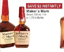 Piggly Wiggly Maker's Mark Whiskey offer