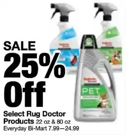 Bi-Mart Select Rug Doctor Products offer