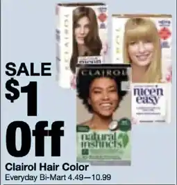 Bi-Mart Clairol Hair Color offer