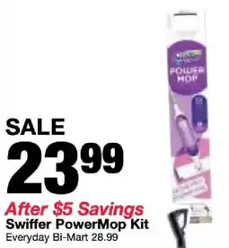 Bi-Mart Swiffer PowerMop Kit offer