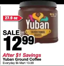 Bi-Mart Yuban Ground Coffee offer