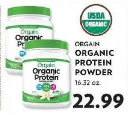 Reasors Orgain organic protein powder offer