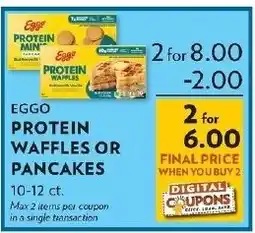 Reasors Eggo protein waffles or pancakes offer