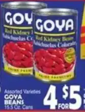 Bravo Supermarkets Goya assorted varieties offer