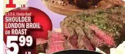 C Town U.s.d.a. choice beef shoulder london broil or roast offer