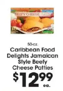 Price Rite Caribbean Food Delights Jamaican Style Beefy Cheese Patties offer