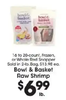 Price Rite Bowl & Basket Raw Shrimp offer