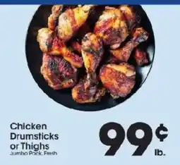 Price Rite Chicken Drumsticks or Thighs offer