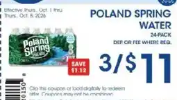 Price Rite Poland spring water offer