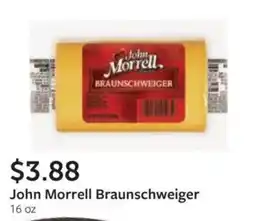 Fareway John Morrell Braunschweiger offer