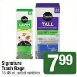 Shaw's Signature Select Trash Bags offer