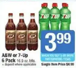 Shaw's A&W or 7-Up offer