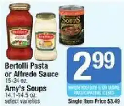 Shaw's Bertolli Pasta or Alfredo Sauce offer