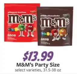 Fareway M&M's Party Size offer