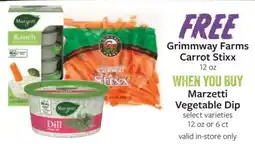 Fareway Free Grimmway Farms Carrot Stixx offer