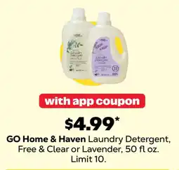 Grocery Outlet Go Home & Haven Laundry Detergent offer