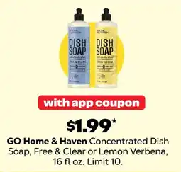Grocery Outlet Go Home & Haven Concentrated Dish Soap offer