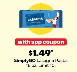 Grocery Outlet SimplyGO Lasagna Pasta offer
