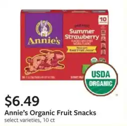 Fareway Annie's Organic Fruit Snacks offer