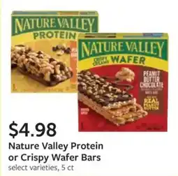 Fareway Nature Valley Protein or Crispy Wafer Bars offer