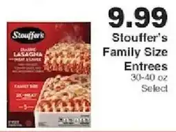 Piggly Wiggly Stouffer's Family Size Entrees offer