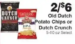 Piggly Wiggly Old Dutch Potato Chips or Dutch Crunch offer