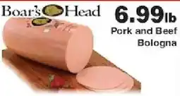 Piggly Wiggly Boar's Head pork and beef bologna offer