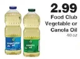 Piggly Wiggly Food Club Vegetable or Canola Oil offer