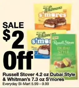 Bi-Mart Russell Stover Dubai Style & Whitman's S'mores offer