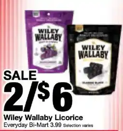 Bi-Mart Wiley Wallaby Licorice offer