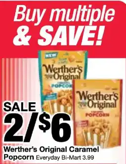Bi-Mart Werther's Original Caramel Popcorn offer