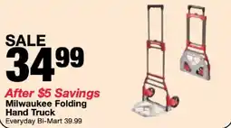 Bi-Mart Milwaukee Folding Hand Truck offer