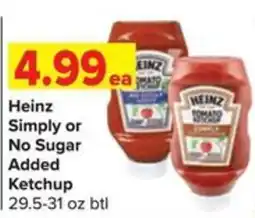 Shop 'n Save Heinz Simply or No Sugar Added Ketchup offer