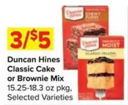 Shop 'n Save Duncan Hines Classic Cake or Brownie Mix offer