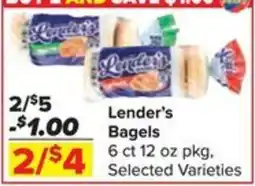 Shop 'n Save Lender's Bagels offer